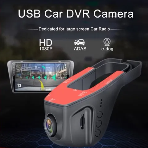 Car DVR Camera Dash Cam Video Recorder Night Vision 1080P For Android Player