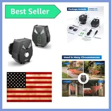 Solar Driveway Alarm Wireless Outside Weatherproof 1/2 Mile Long Range, Outdo...