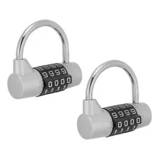 2Pcs Waterproof Outdoor 4 Digit Padlock for Fence Shed and Tool Box Security
