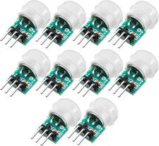 Weewooday 10 Pieces Am312 Pir Sensor Mini Pir Motion Sensor Infrared Human Body