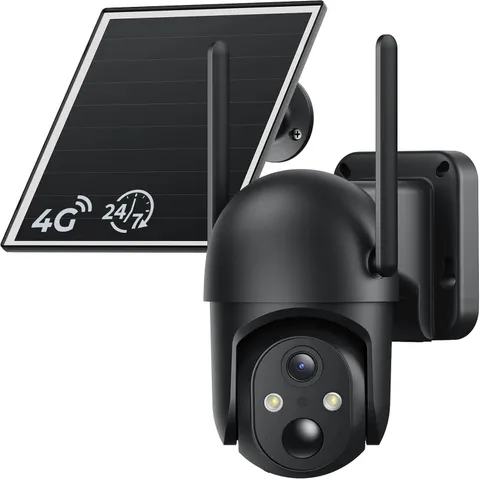 Wireless Solar-Powered Security Camera - 2K Resolution & Motion Alerts for Farms