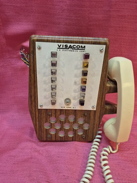 Vintage VISACOM 14 Station Master Intercom Console A.E. Electronics NY