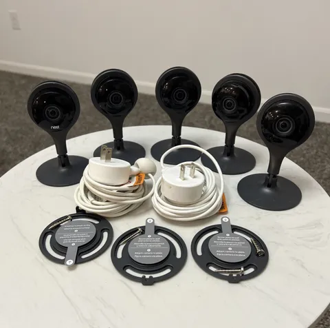 Google Nest Security Camera Indoor Cam A0005 Black Tested Working Lot of 5