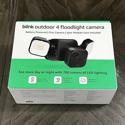 Blink Outdoor 4 Floodlight Camera 1080p Wi-Fi Battery, Motion, Alexa, Black