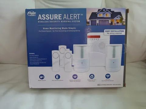 Flippo Security Assure Alert Wireless Security System 5 Zone Kit NewOpen Box