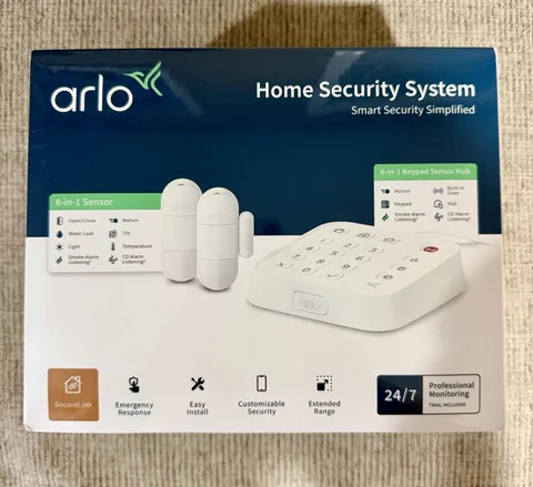 Arlo - Home Security System with Wired Keypad Sensor Hub and (2) 8-in-1 Sensors