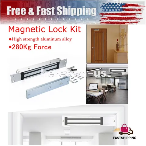 New Concealed Electric Magnetic Gate 280KG/600LBS Door Lock Built-in Mounting