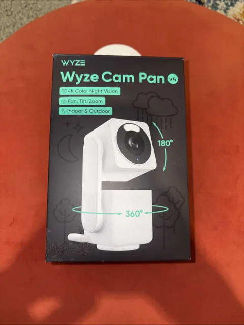 Wyze Cam Pan v4 4K Indoor Outdoor Security Camera Pan Tilt Open Box