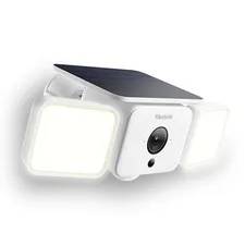 Solar Floodlight Security Cameras Wireless Outdoor, Up to 1000lm