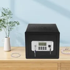 Biometric Steel Cabinet Safe Sturdy Steel Strong Box for Closets Home Bedroom US