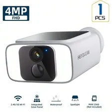 2K Solar Security Camera Wireless Outdoor WiFi Color Night Vision 2-Way Audio