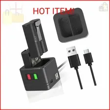 Charger Station for Ring Battery, Charger Dock for Replacement Battery Compatibl