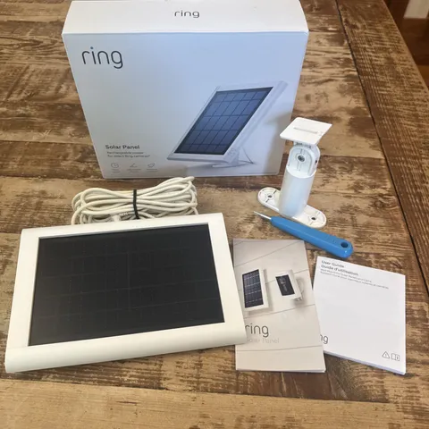 Ring Solar Panel for Ring Spotlight Cam Battery/Stick Up Cam Battery - White
