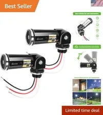 Advanced Outdoor Light Control: 2-Pack Dusk to Dawn Photoelectric Sensors