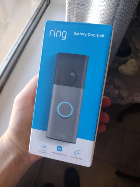 Ring Battery Doorbell (Newest Model) Retinal 2K wide-angle video FREE SHIPPING!!