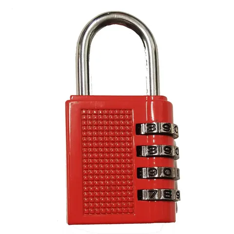 1Pc 4 Digit Combination Padlock Outdoor Gym Travel Luggage Locker Red