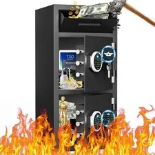 kavey 6.5 Cub Extra Large Home Safe, Deposit Box Drop Safes for Business Home