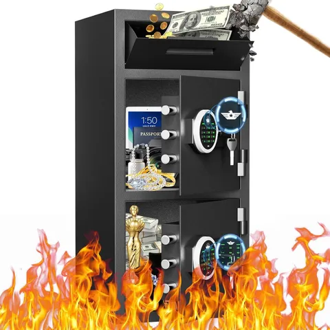 kavey 6.5 Cub Extra Large Home Safe, Deposit Box Drop Safes for Business Home