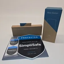 SimpliSafe Home Security Base Station BS3W GEN3 Lot Key Fob Yard Sign NEW Sealed