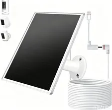 Ring Camera Solar Panel Compatible with Stick up Cam Battery Spotlight Plus