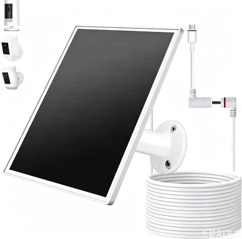 Ring Camera Solar Panel Compatible with Stick up Cam Battery Spotlight Plus