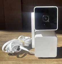 Indoor Wired IP/Wi‑Fi Surveillance Camera, White/Black, Wall Plug-In, 1 Camera