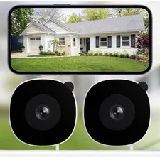 INFIYA K1 2K Dual Band Wi-Fi Window Camera Indoor Motion USB 2-Pack W/B