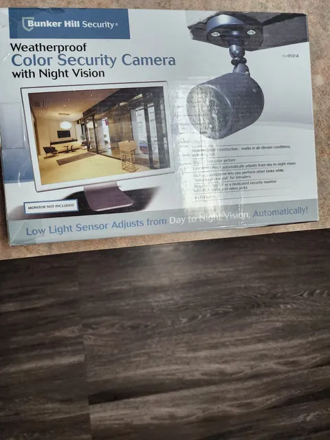 Bunker Hill Color Security Camera, Weatherproof With Night Vision, Auto Adjust