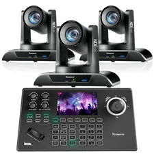 4K PTZ Camera and Controller Bundle/Kits - 20X 4K NDI AI Auto-Tracking PTZ Camer