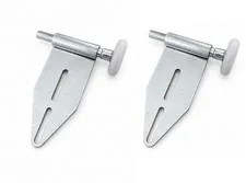 Garage Door Low Headroom Top Bracket w/ Guide Nylon Roller (2 Pieces)