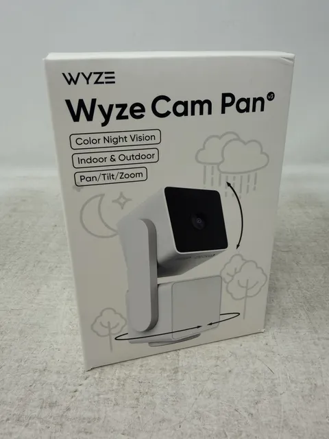 Wyze Cam Pan v3 Indoor/Outdoor IP65 1080P 360° Pan/Tilt/Zoom Wi-Fi - White