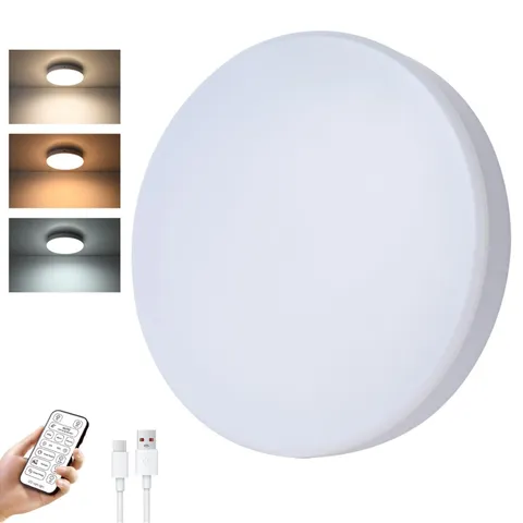 Sanofuturion 10,000mAh Rechargeable Motion 7.7 inches x 1.8 inches, White