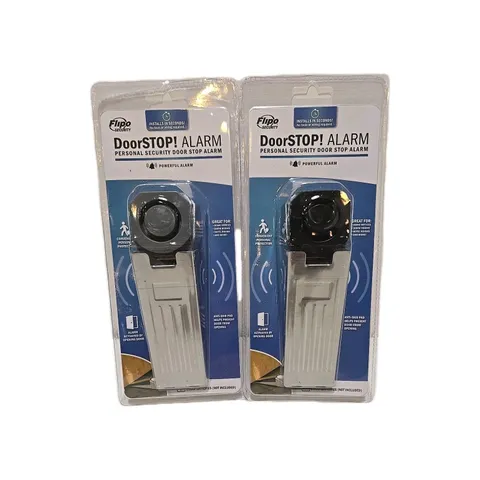 Flipo Security Personal Security Door Stop Alarm Hotel Room 2-Pack    (E)