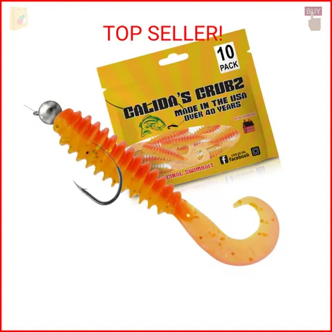 Galida's Grubz Soft Plastic Grubz for Peacock Bass and Walleye Fishing | Deep Ri