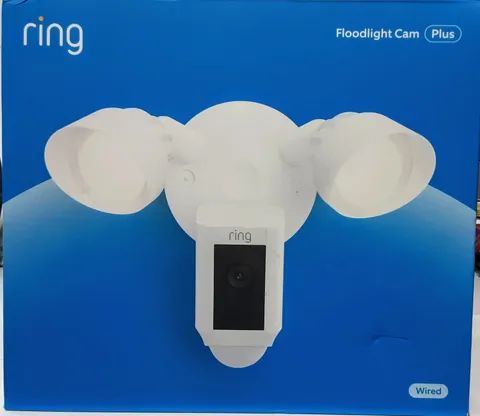 Ring Floodlight Cam Wired Plus (White) 1080p Outdoor Motion Camera
