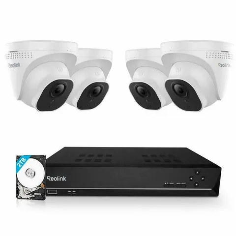 Reolink 8CH 2TB NVR 5MP Outdoor Wired PoE Security Camera System Audio Recording