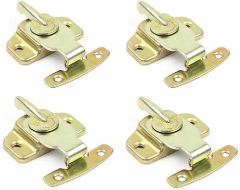 4 Pcs Metal Table Locks, Dining Table Buckles Connectors, Great for Tabl-Gold