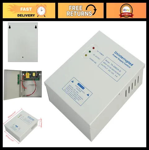 Electric Lock Power Supply Controller for Door Access System, 12V DC 5A, Interco