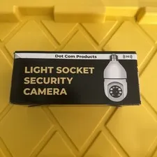 Dot Com Products Light Socket Security Camera New