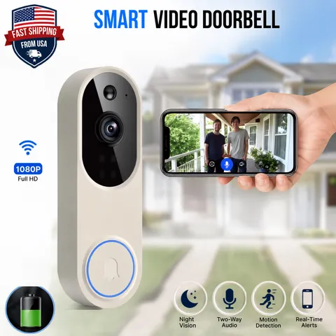 Ring Video Doorbell 1440p Camera WI-FI Night Vision Motion Detection Wireless