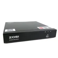 ZOSI ZR08HQ HDD:2TB HD Network 8-Channel Video Recorder Surveillance NO ADAPTER