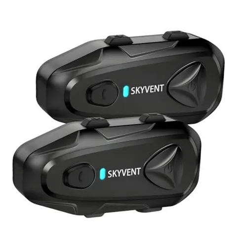 Motorcycle Bluetooth Communication System Headset Intercom, 4 Riders 1500m Q4