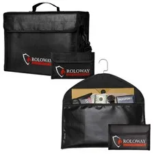 Large Fireproof Bag with Money Bag & Hanger - Safe Storage for Documents & Valua
