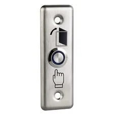 Stainless Steel Door Exit Button Narrow Panel NO NC Access Controller System