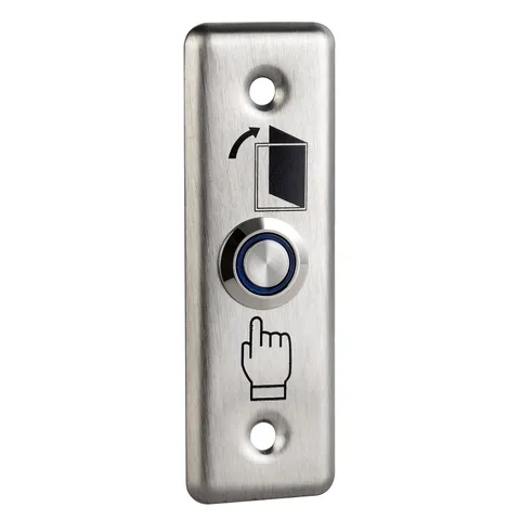 Stainless Steel Door Exit Button Narrow Panel NO NC Access Controller System