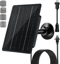 3.7V 4W Solar Panel for Blink Outdoor 4/3/XT/XT2 Camera, 1 Pack | Usb-C/Micro US