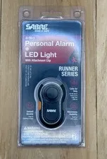 Sabre Personal Alarm with Clip LED Light & 120Db Runner Alarm Weatherproof