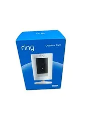 Ring Battery Outdoor Cam 2.4GHz WiFi White App Control New & Sealed