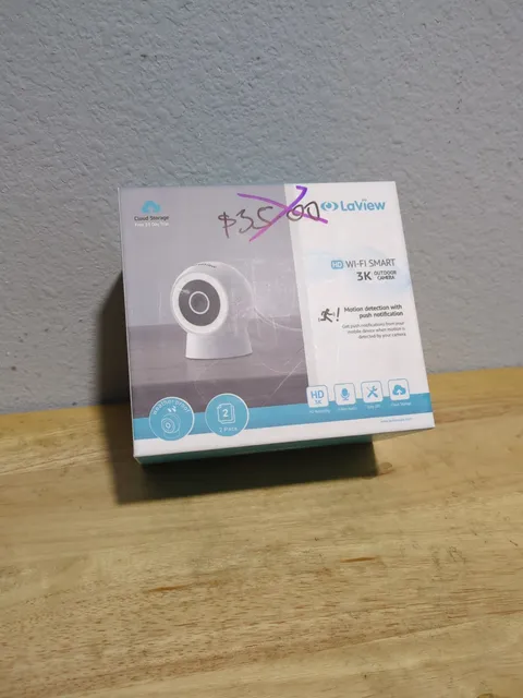 LaView Wi-Fi Smart Security Cameras 2 pack-  8MP, Waterproof, Outdoor