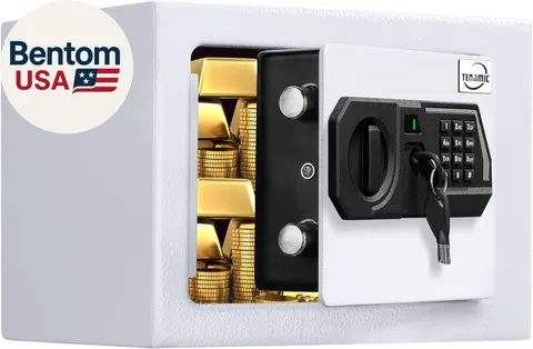 Safe Box 0.23 Cubic Feet Electronic Digital Security Box, Keypad Lock Box Cabine